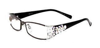 Browse over 1,000 different glasses with so many options on the market, we want to make sure you have a wide variety of glasses. Amazon Com Lollapalooza Bling Women Reading Glasses With Ab Aurora Borealis Crystal Clear Swarovski Crystals 1 25 1 50 1 75 2 00 2 25 2 50 2 75 Black Frame Fancy Oval Big Crystal Ny Fifth Avenue Handmade