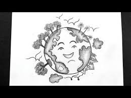 How to create a cute earth illustration in vector. Save Tree Save Earth Drawing How To Draw Save Earth Poster Drawing Pencil Art Youtube Earth Drawings Earth Day Drawing Poster Drawing
