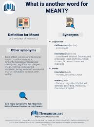Synonyms For Meant Thesaurus Net