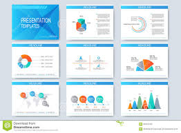 set of vector templates for multipurpose presentation slides