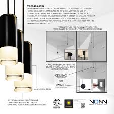 It is it might seem very superior, yet very often people become confused while choosing. Expression Vecf48003bl 24 Integrated Led Adjustable Ceiling Light Fixture Plug In Or Hardwired Vecf48003 Vonn Com