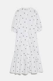 Black And White Spot Midi Dress Zara Pin On Rubashka