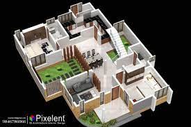 Pixelent House Planning 3d Plan