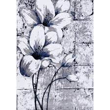 2305 gray black red white swirls 7'10 x 10'6 modern abstract area rug carpet. Ladole Rugs Beautiful Tulips Floral Pattern Area Rug Runner Rug Grey Blue Overstock 29240316