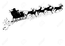 Thingiverse is a universe of things. Santa Claus With Reindeer Sleigh Black Silhouette Outline Royalty Free Cliparts Vectors And Stock Illustration Image 46392136