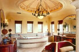 This one picks curtain design that serves more as decoration. 32 Fancy Bathroom Designs