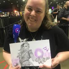 Sharing my #Sombra #fanart from @Momocon a little late..! But better late  than never! Did you miss me? 😂 thanks for the love guys!!!