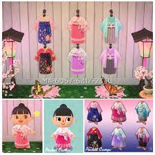 I Had Fun Creating My Own Spring Line So I Thought This Time I D Recreate The Sakura Hakama Coll Animal Crossing Memes Animal Crossing Game New Animal Crossing