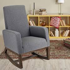 The luxembourg bench, with its three generous seats, is also the perfect dinner table companion for those improvised meals. Giantex Upholstered Rocking Chair Modern High Back Armchair Comfortable Rocker Fabric Padded Seat Wood Base Massage Farmhouse Goals