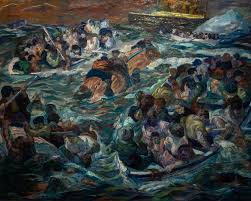 Max Beckmann The Sinking Of The Titanic 1912 13 9 28 19 Stlartmuseum St Louis Art Museum Max Beckmann St Louis Art