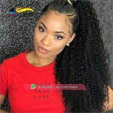 Pin On Human Drawstring Ponytail Hair