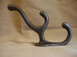 Large 6 Antler Triple Cast Iron Hat And Coat Hooks 1 4 Cast Iron Coat Hooks Coat Hooks Hat And Coat Hooks