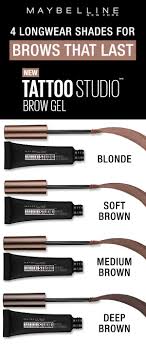 Subito a casa e in tutta sicurezza con ebay! Tattoostudio Waterproof Eyebrow Gel By Maybelline