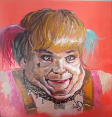 This piece of art, titled "Farley Quinn". : r/ATBGE