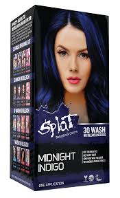 Usually, darker hair colors are relegated to, well, even darker temporary tints in shades of brown and black, since there's not much you can do to lighten hair without bleach. Splat Midnight Indigo Hair Dye Semi Permanent Blue Hair Color Walmart Com Walmart Com
