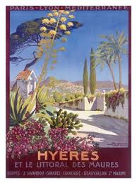 Plm La Cote D Azur Hyeres Les Affiches Francaises D Epoque Affiches De Voyage Affiches De Voyage Retro
