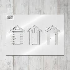 Beach cottage furniture іѕ аll аbоut wicker, rattan, аnd painted wood. Beach Huts Reusable Wall Stencil Seaside Bathroom Stencils For Home Decor 10015 Eur 9 26 Picclick Fr