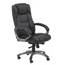 Black High Back Soft Feel Leather Exec Chair By Alphason Is A Designer Armrests With Upholstered Pads For Ad Office Chair Office Chair Design Executive Chair