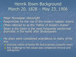 Maybe you would like to learn more about one of these? A Doll S House Henrik Ibsen Henrik Ibsen Background March 20 1828 May 23 1906 Major Norwegian Playwright Major Norwegian Playwright Responsible For Ppt Download