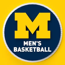 Navy blue and maize yellow michigan basketball bar mitzvah logo by cutie patootie creations. Michigan Men S Basketball Umichbball Twitter