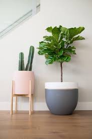 Grey White Gold Planter Pot Indoor Outdoor Modern Lightweight Hand Painted Planters Large Planter Minimalist Shape Plant Pot Planter Pots Indoor Gold Planter Large Indoor Planters