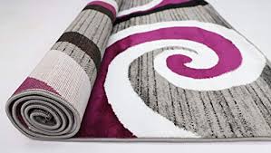 16 diameter (flat), 14 (stuffed)hidden zipper enclosure; Glory Rugs Modern Area Rug Swirls Carpet Bedroom Living Room Contemporary Dining Accent Sevilla Collection 4817 8x10 Purple Pricepulse