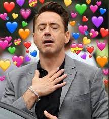 Robert Downey Jr Hearts Cute Love Memes Meme Faces Cute Memes