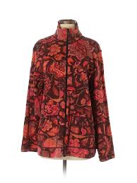 Details About Chicos Women Red Jacket Sm
