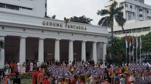Presiden bertindak selaku inspektur upacara dari istana kepresidenan bogor, jawa barat, sedangkan pelaksanaan upacara dipusatkan di halaman gedung pancasila, kementerian luar negeri ri, dki jakarta, yang diikuti oleh peserta dengan jumlah. Kenakan Pakaian Adat Jawa Jokowi Pimpin Upacara Hari Lahir Pancasila Okezone Nasional