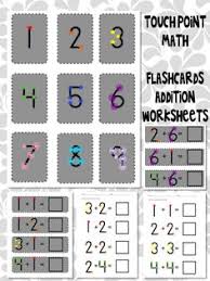 First grade math worksheets, featuring first grade addition worksheets, subtraction worksheets, printable math practice and other math problems for 1st fact family worksheets focus on sets of related math facts, not specific operations. 54 Touch Math Ideas Touch Math Math Touch Point Math