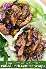 But, what about the leftovers? Best Low Carb Slow Cooker Pulled Pork Lettuce Wraps Keto Diet Mom