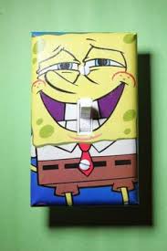 Spongebob Squarepants Light Switch Cover Kid Boy Child Room Decor Sponge Cartoon Light Switch Covers Kid Room Decor Switch Plate Covers