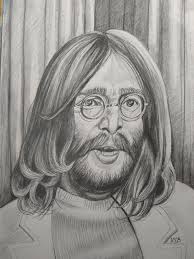 John Lennon drawing by Marcelino