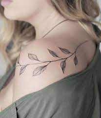 Classic Leaf And Branch Tattoos On Shoulder For Girls Styles Beat Shoulder Tattoo Branch Tattoo Tattoos