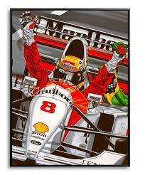 Primeira Vitoria Estoril Portugal Ayrton Senna Motorsport Art Ayrton