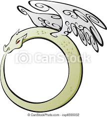 Download 675 ouroboros stock illustrations, vectors & clipart for free or amazingly low rates! Ouroboros An Ancient Symbol For Infinity A Dragon Eating It S Tail The Wings Are Detachable Canstock