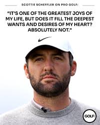 World No.1 Scottie Scheffler gave an epic five-minute answer in his Open  press conference explaining what the game means to him, where he admitted  golf doesn't satisfy him and that he sometimes