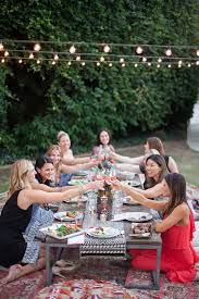 A wine dinner party may be formal or informal. Girls Night Outdoors Moroccan Party Rose Tasting Erika Brechtel