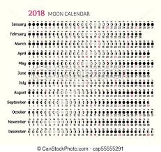 2018 Flat Lunar Calendar
