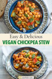 Easy Vegan Chickpea Stew Recipe Chickpea Stew Vegan Recipes Recipes