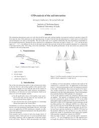 Pdf Cfd Analysis Of The Sail Interaction