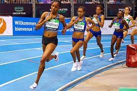 There is a women's and men's heptathlon, which comprise a different set of seven events. Shot Put