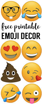 Emoji Faces Printable Free Emoji Printables Emoji Party Decorations For A Birthday Party Baby Show Emoji Party Decorations Emoji Birthday Party Emoji Party