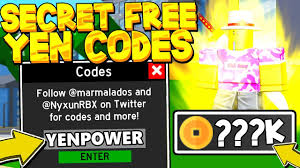 3 Secret Max Yen Codes In Anime Fighting Simulator Roblox Youtube