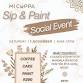 Mi Cuppa "Sip & Paint" Social Event event image