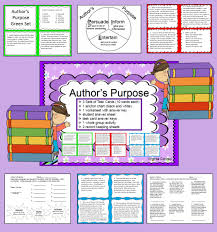 Supplemental Materials For Author S Purpose Task Cards And More Authors Purpose Task Cards Elementary Reading