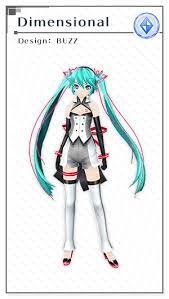 Dimensional Design Buzz Hatsune Miku Hatsune Miku Project Diva Hatsune
