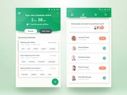 Team Schedule App Android Design Mobile App Design Scheduling App