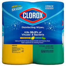 Buy at competitive prices without having to meet manufacturers minimums. Clorox 75 Count Crisp Lemon Scent And Fresh Scent Bleach Free Disinfecting Wipes 2 Pack 4460001599 The Home Depot