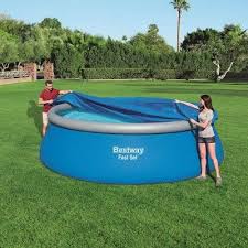 Bestway 58035e Flowclear Fast Set Pool Debris Cover For 15 Foot Round Pools Round Pool Pool Cover Portable Swimming Pools